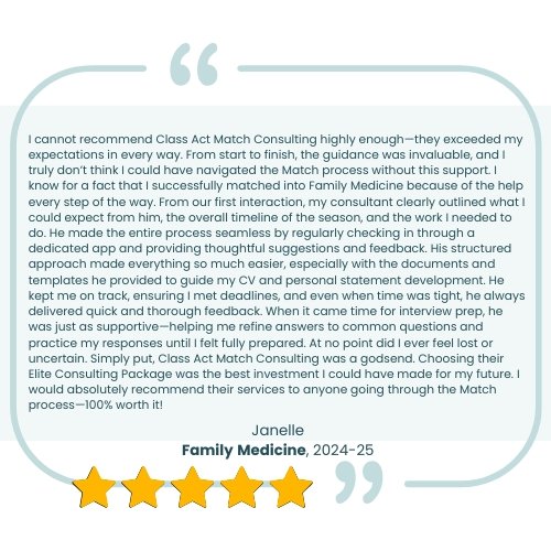 Class Act Match Consulting Elite Testimonials