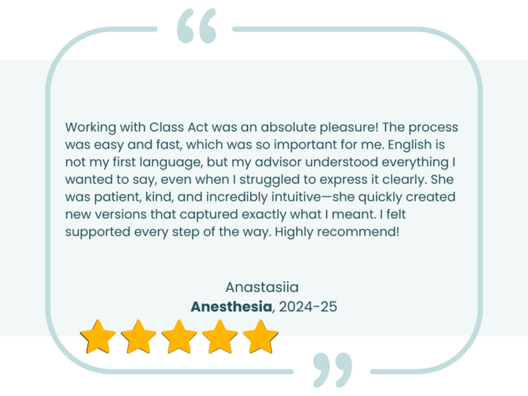 Class Act Testimonials